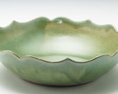 Golden Green Lotus Bowl/ Fruit Bowl