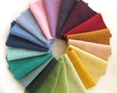 Hand Dyed and Felted Houndstooth Wool Fabric Number 2879C