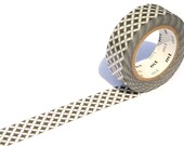 MT Washi Masking Tape -  Dark Grey Grid