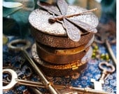 solid perfume in oval brass compact - over 60 natural aroma options - the courtesan's charm - high victorian kink at its romantic finest