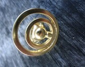 Circle Hologram Limited Holiday Edition Gold Ring
