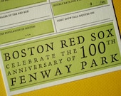 Boston Year You Were Born - 2012 Letterpress Card