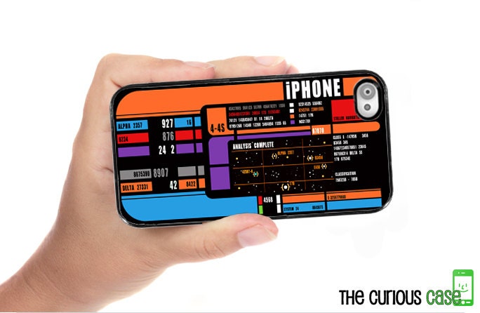 iPhone 4 / 4S Case Star Explorer Spaceship Control Panel / Hard Case For iPhone 4 and iPhone 4S Not your Captains Phone