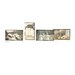 Victorian Family Outings in Hats, Antique Photo Set of Four