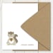 Woodland Squirrel Personalized Stationery - Personalized Stationary, Flat Note Card Set - Grey, Gray - Choose Your Color (Set of 10)