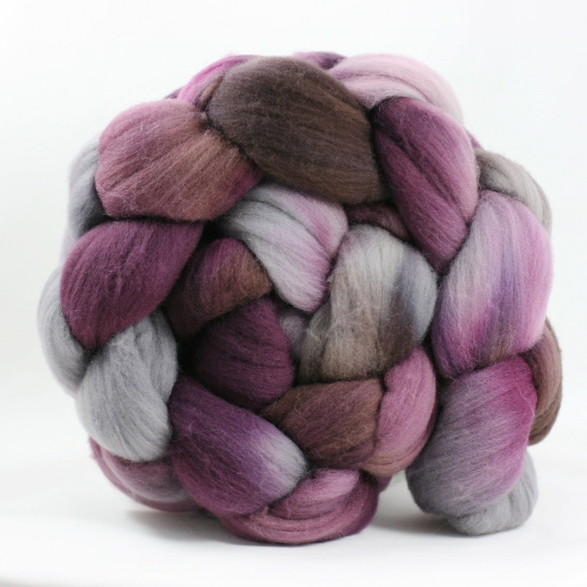 Winterberry, Australian Merino, hand painted spinning fiber, 4oz (1)