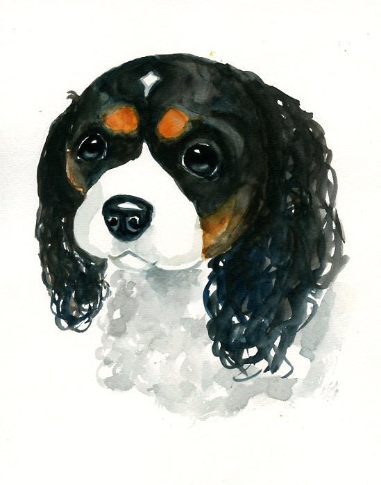 CUSTOM PET PORTRAIT Original watercolor painting 8X10inch