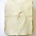 Handmade Recycled Paper in Buttercream Yellow, Pack of 10 Sheets