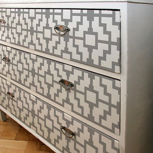 Shipibo Craft Stencil- Small scale - Reusable stencils for walls instead of wallpaper