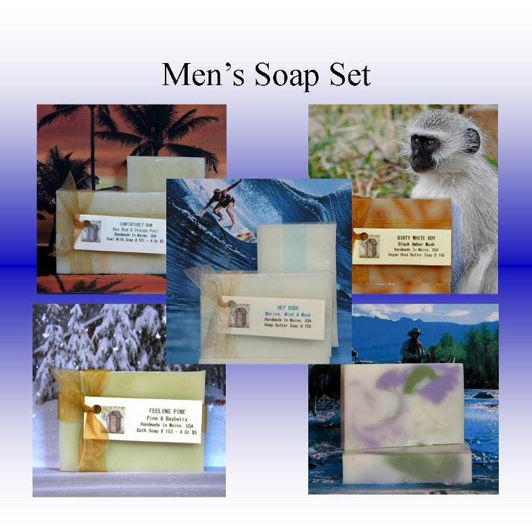 Mens Soap Set - Handmade Mens Soap - Gifts For Dad - Fathers Day Gifts