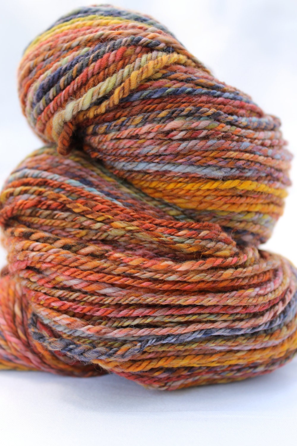 Hand spun Superfine merino 3 ply 254 5.2 oz worsted
