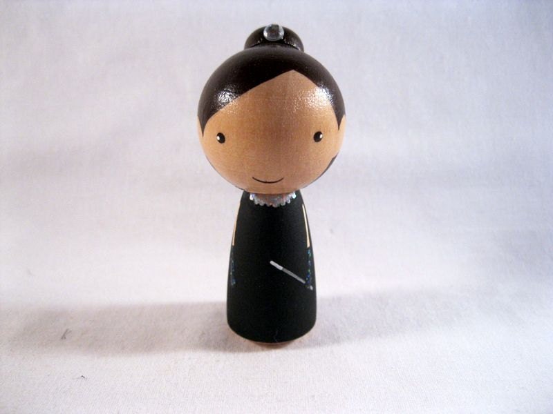 Audrey has Breakfast at Tiffany's Kokeshi Peg Doll