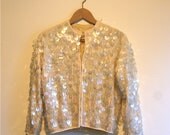 Beaded Spangled Cardigan Sweater - Vintage - JV