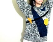 1980s  Vintage  Geometric Mervyns Sweater Size Large