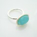 Sterling Silver Light Blue Quartz Ring