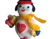 The Snowman with ice-creams PDF Email Knit PATTERN