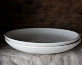 Pair of Breakfast Plates // Set of 2 in Porcelain