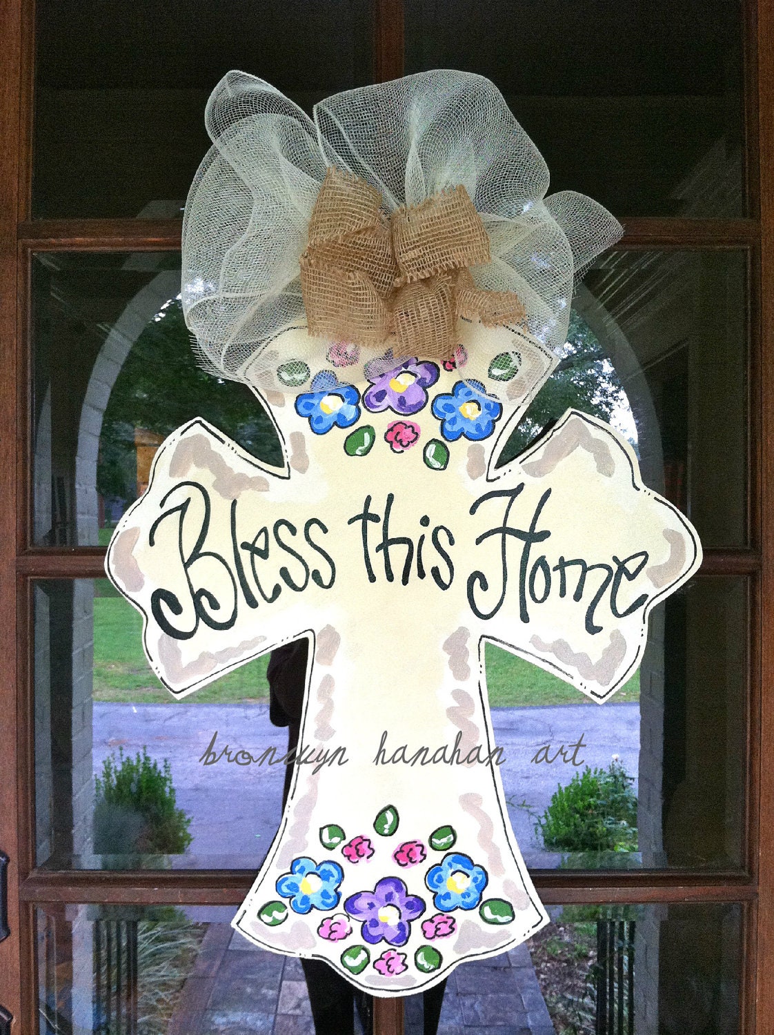 Bless this Home Door Hanger - Bronwyn Hanahan Original