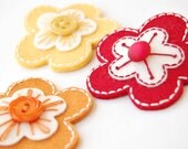 Hair Clip Set- Autumn Flowers