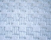 Free Shipping 30X16 Light Blue Cabin Crafts Chenille Bedspread Fabric Great for Patchwork Quilts & Pillows