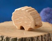 Carved Wooden HEDGEHOG Porcupine, Handmade Toy Animal, Waldorf Inspired