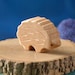 Carved Wooden HEDGEHOG Porcupine, Handmade Toy Animal, Waldorf Inspired