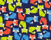 Foxes- 12x12 Sweet Bobbins Wet Bag - SEAM SEALED - Snap Strap - Boutique Quality