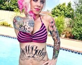 Ruffle Bikini in Pink Pirates