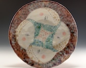 Ceramic Serving Dish - Four Faces