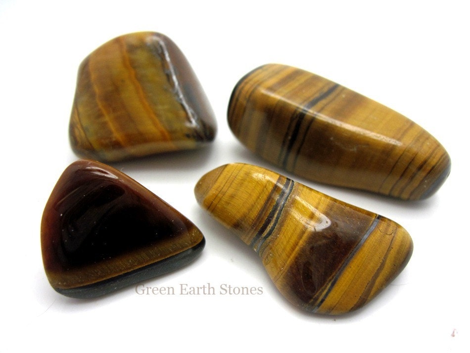 Tigers Eye Gold Tumbled Stones