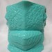 Small Tootsie Pop Owl Mini Vase Turquoise