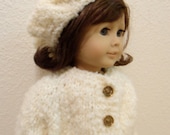 Doll Sweater Hat Set Slouch Off White