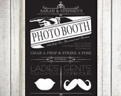 vintage custom photo booth sign - printable file - victorian