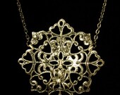 Spider Charm and Web Necklace