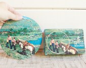 Vintage Jaymar Puzzle in the Round-Sun Valley Idaho, Over 60 Pieces