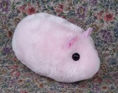 Pink Toy Hamster Handmade Plush Animal