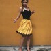 Silk Skirt Scalloped Hem Black Lace FINAL SALE -reserved for tessa-