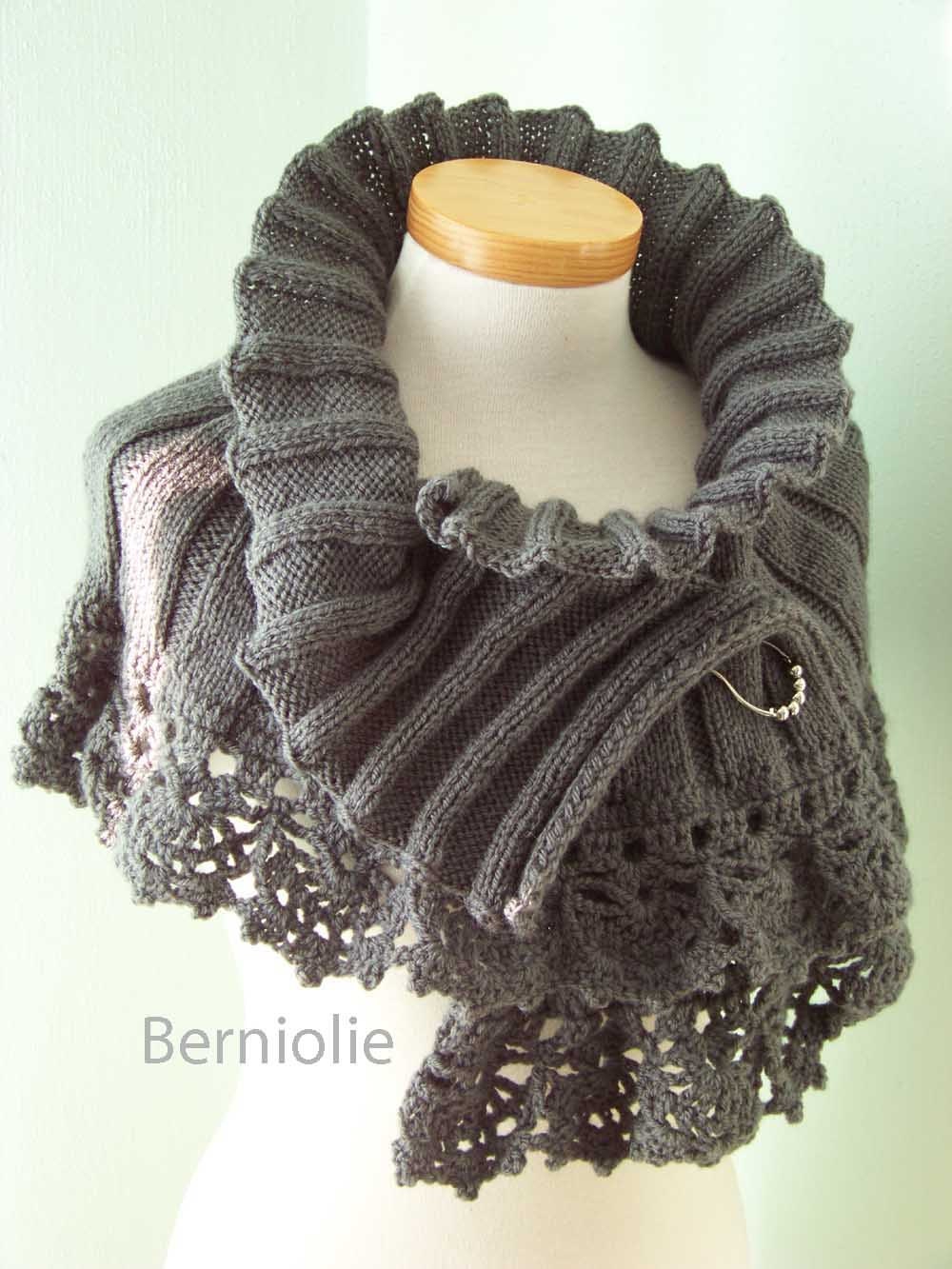 INSTANT DOWNLOAD,  STELLA, Knit/crochet capelet pattern, pdf