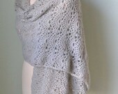 INSTANT DOWNLOAD,  SILVER, Crochet shawl pattern pdf