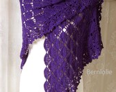 INSTANT DOWNLOAD, LAUREN, Crochet shawl pattern pdf