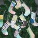 Stocking Ornament Upcycled from Vintage Handstitched Quilt - Choose 1