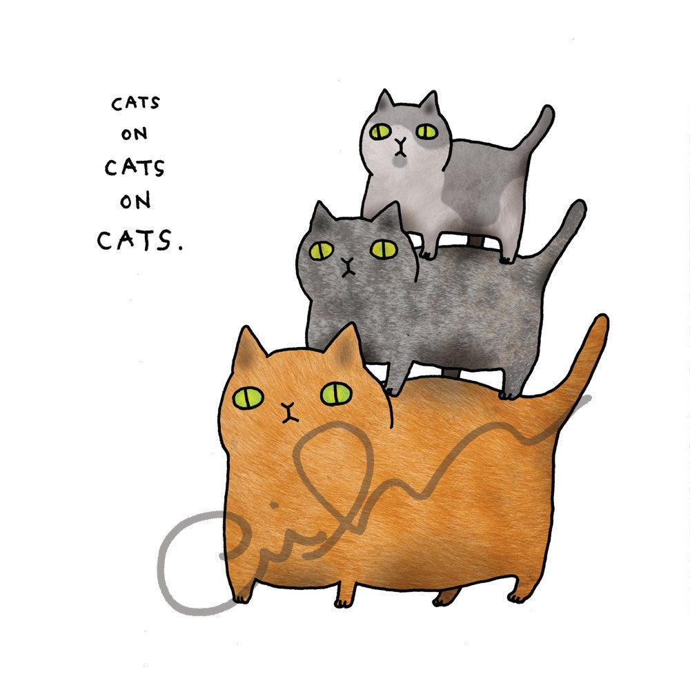 CATS3 - A6 greeting card