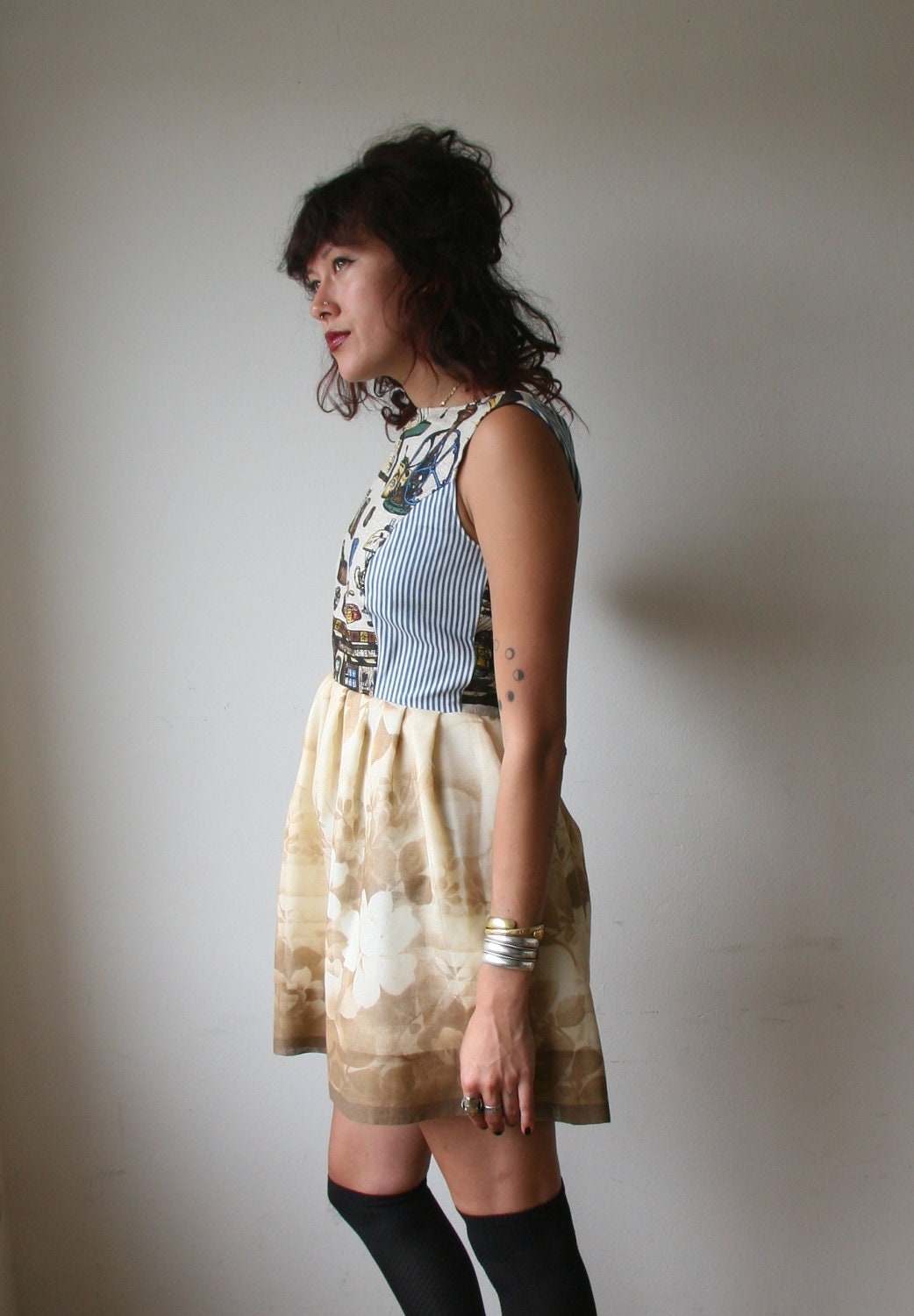 RESERVED Rustic General Store Floral Dress Sz S