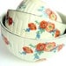 Vintage Hall's China Nesting Bowls. Set of Three in Orange Poppy Pattern from the Thirties, With gold trim SALE, was 65.00