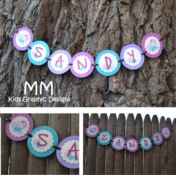 Unicorn Theme - Birthday Banner Il_570xn