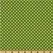 Teacher Apron - Bright Green Apple & Chocolate Brown Polka Dot 8-Pocket Classroom Utility Apron for Teachers, Vendors, Crafters