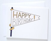 Pennant Birthday Card