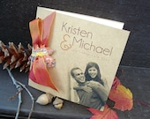 AUTUMN SPLENDOR Square Photo Wedding Invitation Set - Sample
