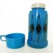 Personal Retro Small Mod Blue Thermos - 1 Cup