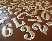 25 Vintage Metal Numbers 2-3-4-5-6-7-8-9-0
